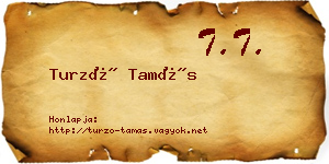 Turzó Tamás névjegykártya